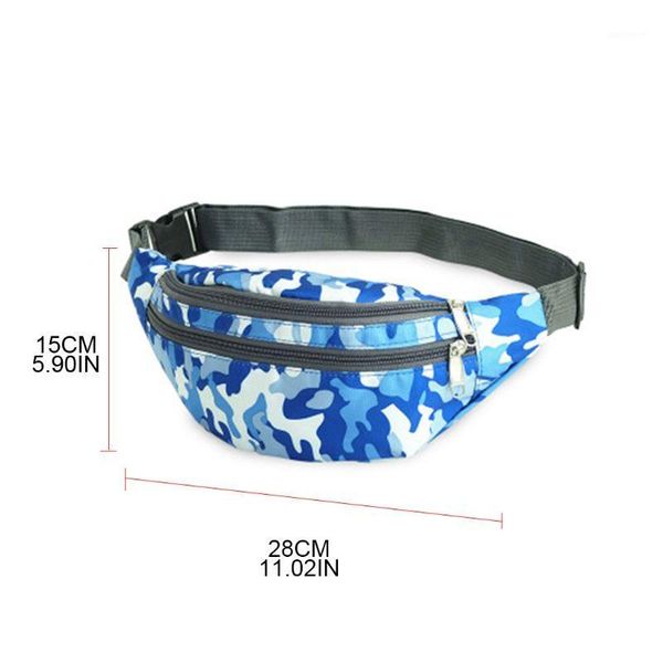 

waterproof nylon sport fanny pack waist bag colored camouflage crossbody purse x7xc1