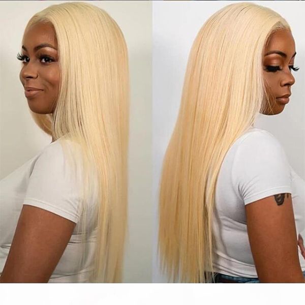 

straight 613 blonde human hair wigs lace front wigs pre plucked hairline full lace wigs part brazilian virgin hair glueless transparent, Black;brown