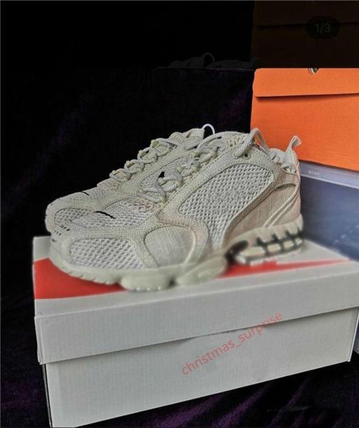 

new stussy spiridon cage 2 running shoes mens cq5486-200 cu1854-001 chaussures schuwomen sports sneakers trainers size, Black