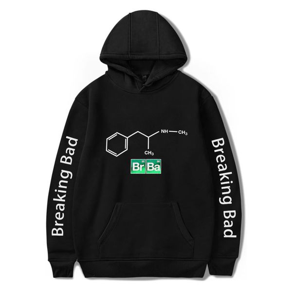 

2020ss nostalgia breaking bad, classic periodic table pullovers, men's and women's long sleeve pullovers, pullovers, asian number, Black