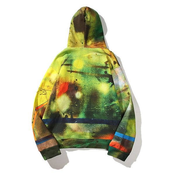 

autumn and sup2020 winter tide street performer rendering splash letter couple hoodie l252, Black