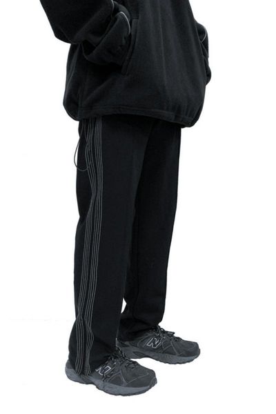 

27-46 2020 men women's clothing hair stylist fashion sagging casual wide leg pants plus size costumes, Black