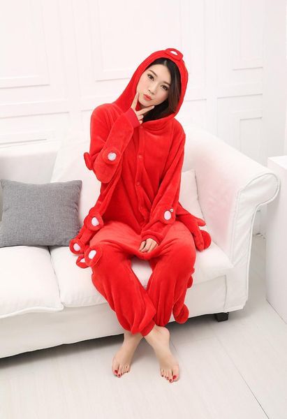 

animal onesie pajamas red ocs sea fish cosplay costume pyjamas onesie costume sleepwear jumpsuit1, Black