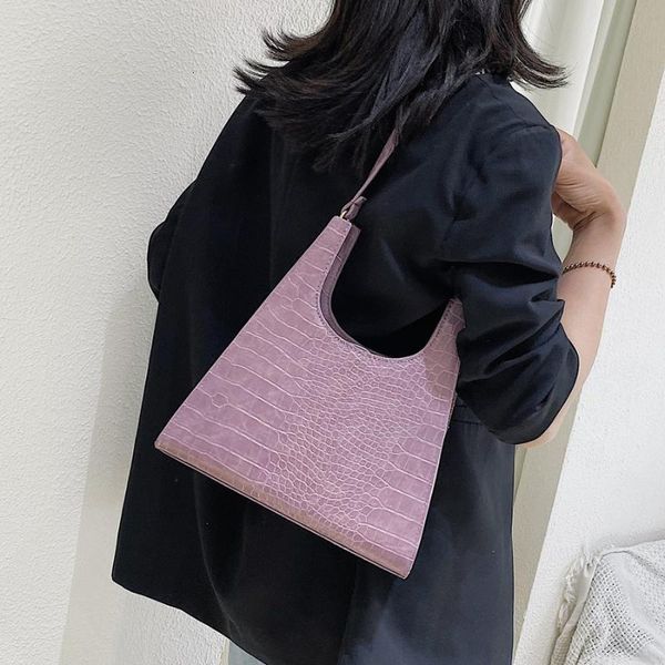 

Waist Bags Alligator Handbag Women Vintage Subaxillary Crocodile Shoulder Ladies Design PU Leather Han 5MKG, Black