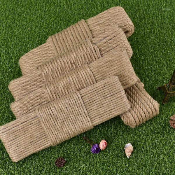 

0.47 inch 12mm natural jute rope twine rope diy craft wedding christmas party decoration accessories1, Black;white