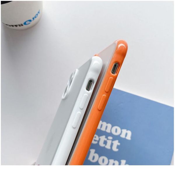 

shockproof sile phone case for iphone se2 xr xs max 7 8 6s plus x matte soft frame hard pc c bbyipt