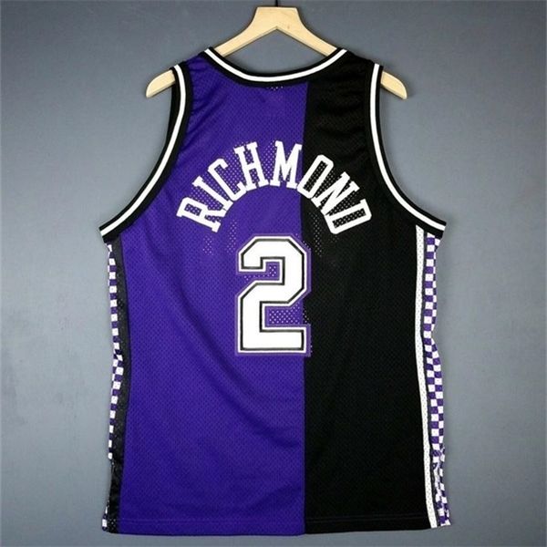 

custom 121 youth women vintage mitch richmond vintage champion college basketball jersey size s-4xl or custom any name or number jersey, Black