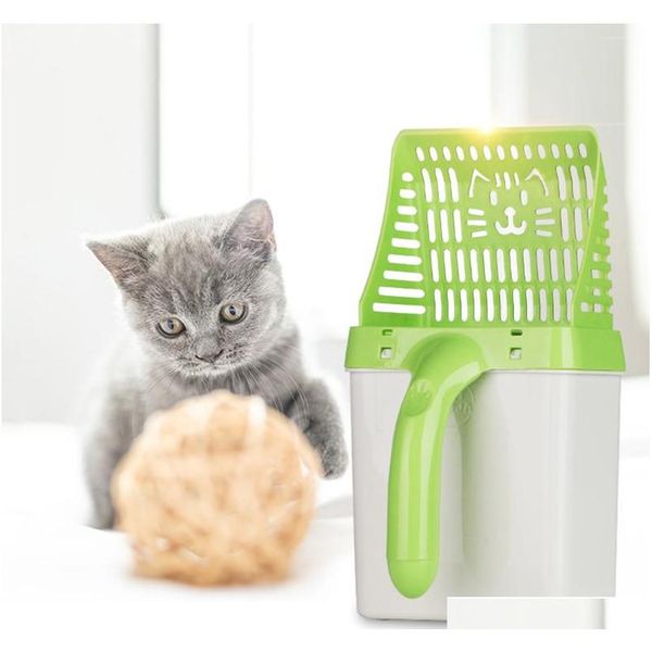 

useful cat litter shovel pet cleanning tool plastic scoop cat sand cleaning products toilet for dog food spoons litter scoop dlo1t