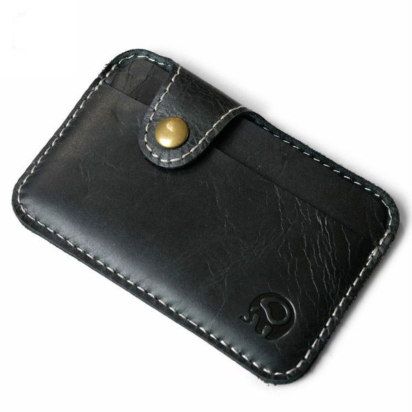 

leather badge holder premium leather id holder 2 card slots for office school id, credit cards, driver license, Brown;gray