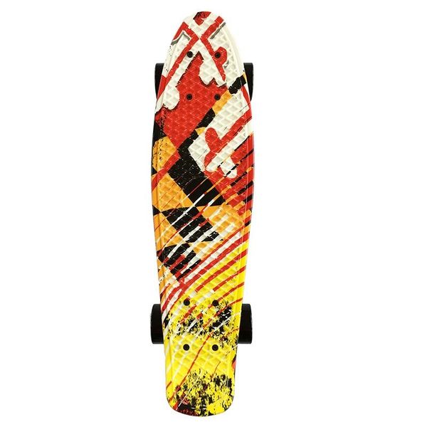 

22 inch skateboard mini cruiser penny board printing skateboard long board skate small fish for beginners