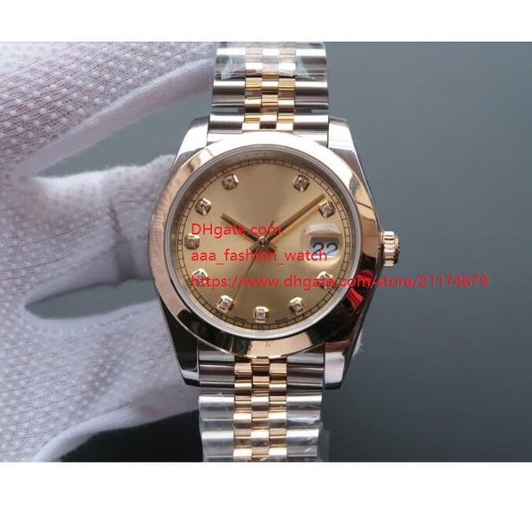 

factory supplier wristwatches sapphire automatic mechanical stainless perpetual 41mm 126303 mens men's watch watches, Slivery;brown