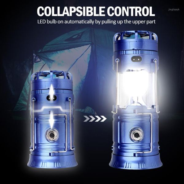 

portable lanterns outdoor lantern solar camping light multifunctional mini fan rechargeable lamp lumilary1