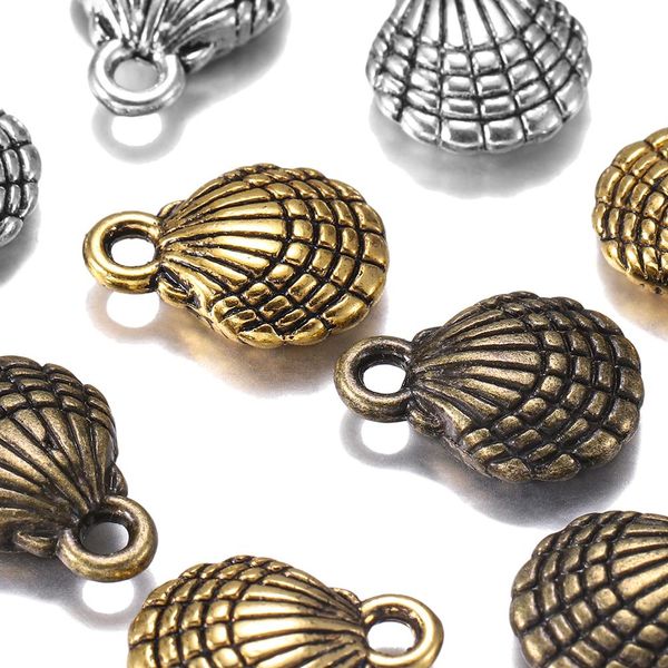 

12pcs / серия 13x10mm gold двухсторонний shell подвески кулоны выводы для ожерелья браслета diy оборудование аксессуары bbyxge hotclipper