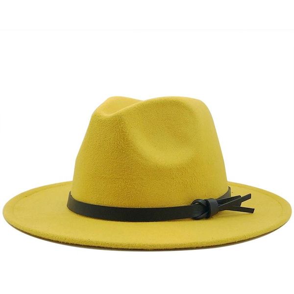 

wide brim hats women men wool fedora hat with leather ribbon gentleman elegant lady winter autumn jazz panama sombrero cap, Blue;gray
