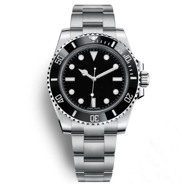 

watches mens automatic black watches original clasp ceramic bezel date stainless steel mens watches, Slivery;brown