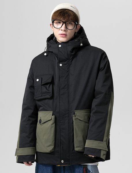 

large xxl xxxl 4xl warm white duck down winter jacket 90% white duck down coats thick warm black green parkas coat
