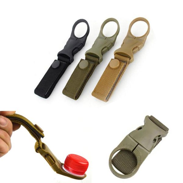

buckle holder tool backpack hanger hook quickdraw carabiner water bottle clip hang clasp molle attach webbing camp hike outdoor sqccag