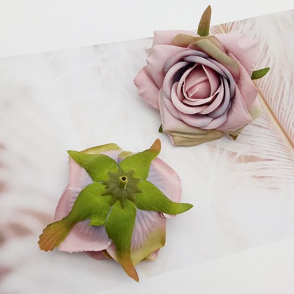 

1 шт 7 см розовая головка свадебные украшения цветок стены diy рождественские украшения дома свадебная брошь искусственный цветок дешевый jl