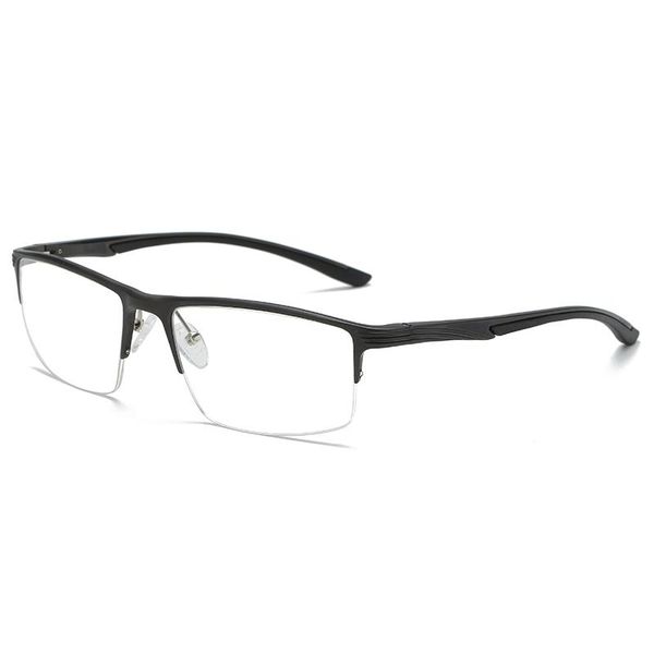 

sunglasses bingking men brand aluminum-magnesium glasses flat goggles semi-rimless optical 663 eyewear, White;black