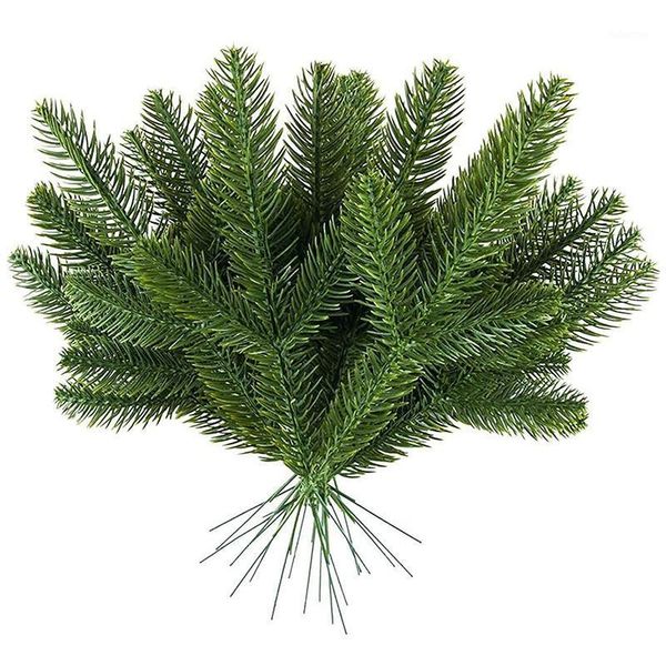 

35pcs artificial pine picks christmas pine branches needles for decoration1
