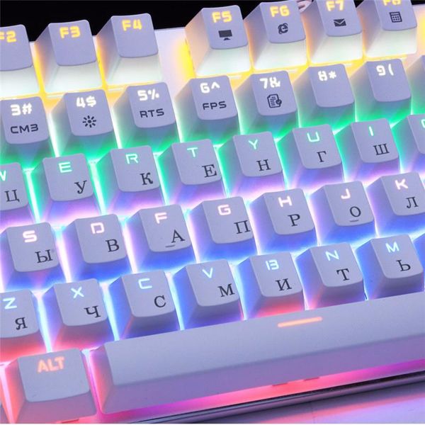 

2020 fashion mechanical keyboard 87 keys blue tablet computer deskgaming keyboard factory direct sales