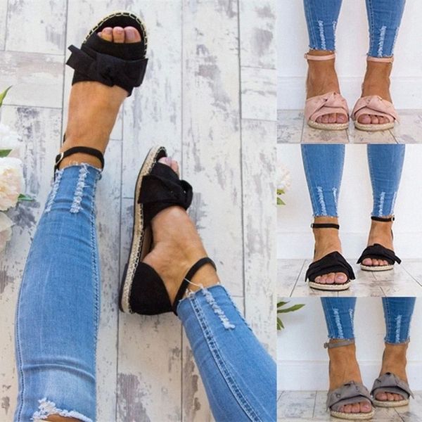 

large size 35-43 women gladiator sandals shoes woman summer sandals flats casual solid riband tenis feminino espadrilles girl #zd9y, Black