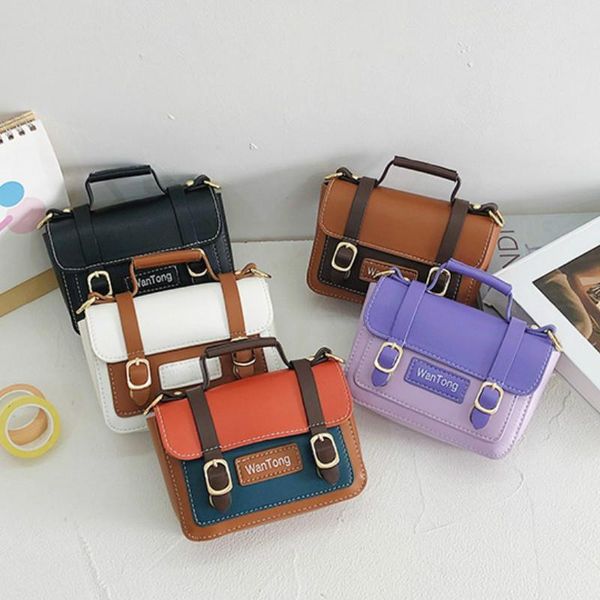 

детские мини-сумки tote 2020 новые кожаные сумки crossbody для детских девочек маленькая монета чехол детские кошелек ручной сумки, White