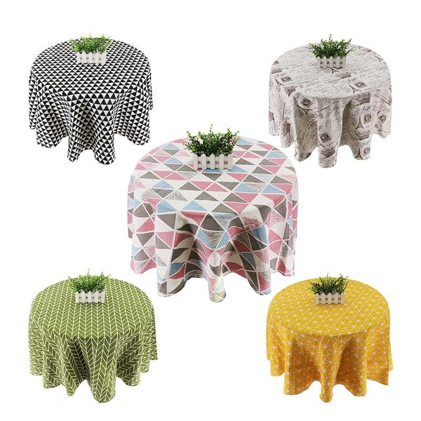 

christmas tablecloth waterproof round table cloth linen and cotton home fresh table cloth new korean style toalha de mesa wmtydl