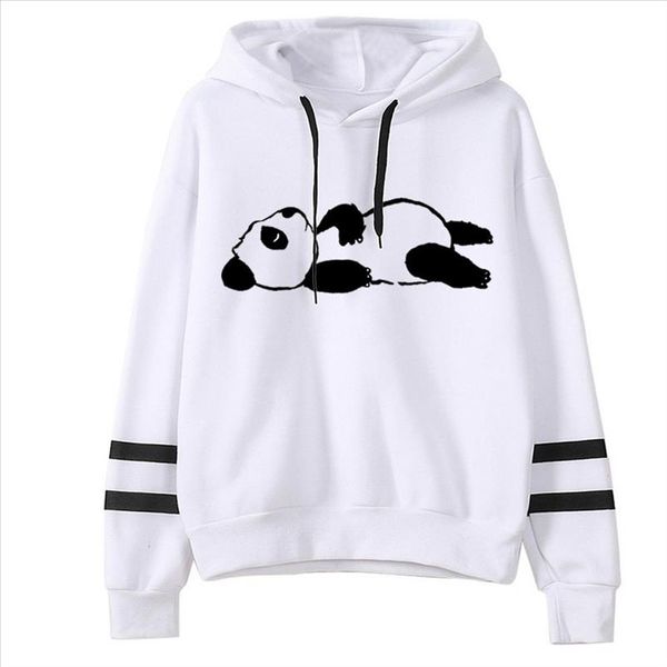 

hoodies woman fashion casual loose o neck panda print hoodie long sleeve pullove sudaderas, Black