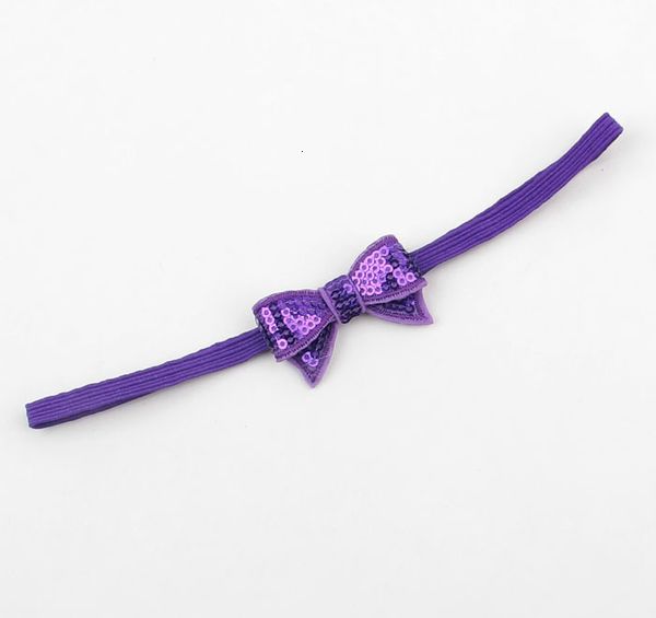 

factoryy0q6children bow paillette salebaby headbands infants shiny kids elastic small bowknot hairbands hair accessories princ