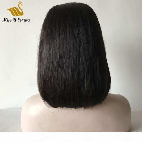 

13*4 front lace wig bob wig natural black human hair wigs bob style 150% density 10 12 14 inch