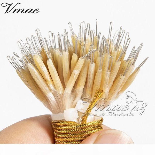 

1g strand 50g 14" to 26" 100% natural color brazilian nano tip virgin remy keratin fusion human hair extensions straight double dr, Black