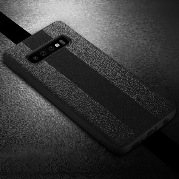 

sulada anti-slip tpu handmade leather case for galaxy s10