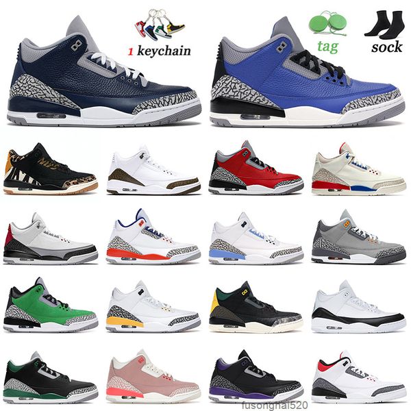 

low jumpman 3 3s basketball shoes mens womens midnight navy blue cement black cat mocha fire red cool grey laser orange tinker pine green