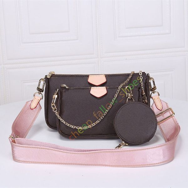 

selling shoulder designer fashion bag handbag wallet phone three-piece combination ba