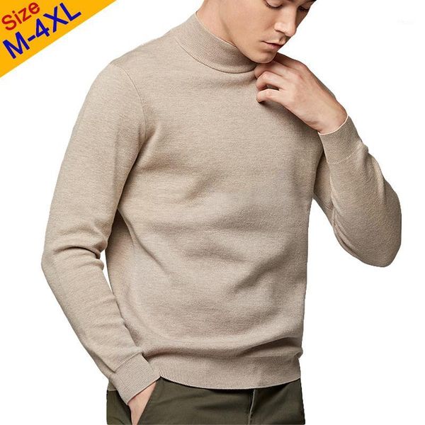 

2019 mock-neck sweater pullover men quality men turtlenck pullover male autumn winter thick turtle-neck sweater mens muls brand1, White;black