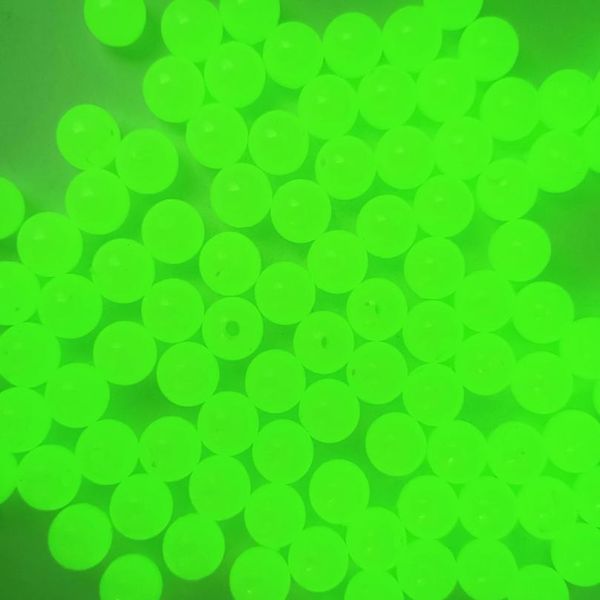

new 4/5/6/8/10/12mm fluorescence noctilucent beads diy multicolor acrylic round pearl loose beads jewelry making n jlldnl, Black