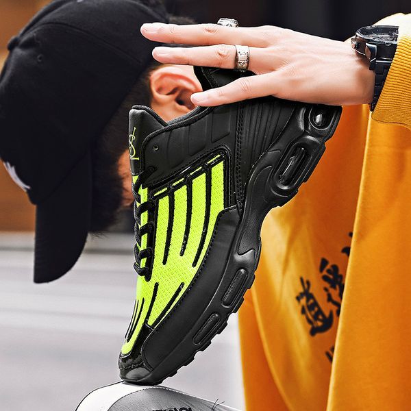 

new men's casual breathable low cut cushioning zapatos hombre shoes, Black;brown