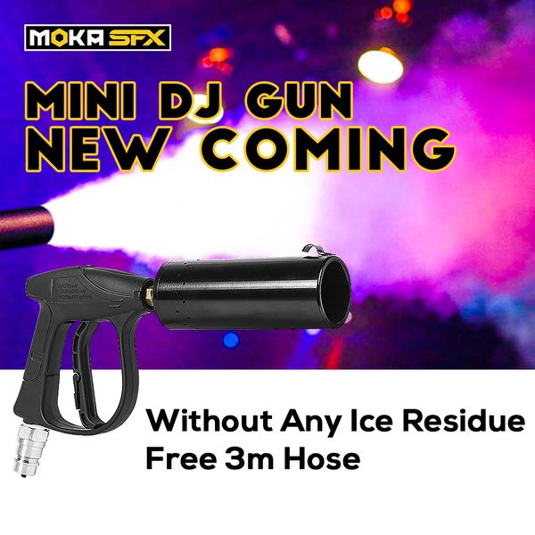 

cryo blaster mini dj gun special effects pistola co2 spray 10m smoke machine manual control dj fog gun for nightclub disco
