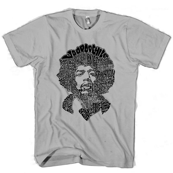 

men's t-shirts jimmy hendrix lyrics silhouette men women t shirt1, White;black