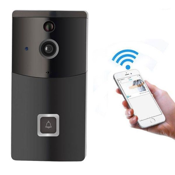 

video door phones wireless intercom pir alarm night vision smart home wifi security bell 720p1