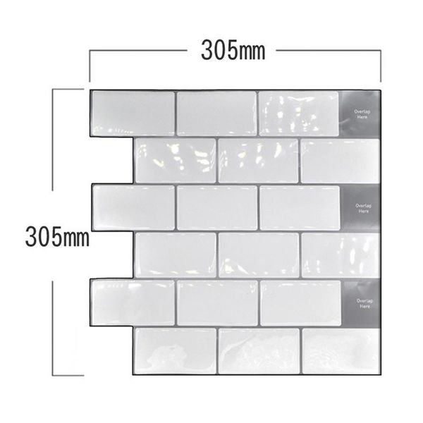 

новые 4 цвета кирпичная метка плитка плитка peel и stick сам клей наклейка наклейки наклейка наклейка diy кухня ванная комната декор дома ви