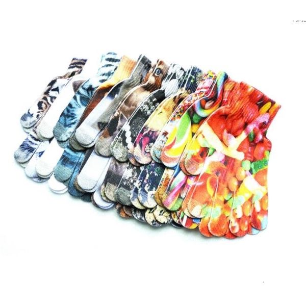 

animal women gloves me 3d fruit print knitted pattern warm mittens rose flower design five finger gloves touch screen gloves