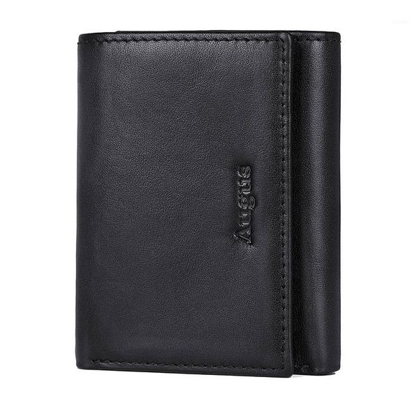 

wallets augus vintage leather men license holder 100% real case1, Red;black