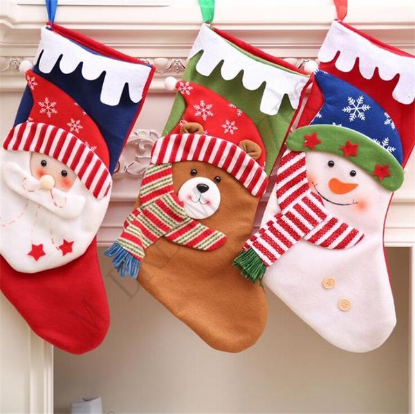 

stockings decor ornament party decorations santa creative christmas stocking candy socks bags xmas gifts bag
