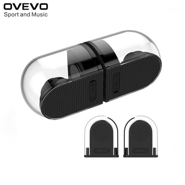 

fashion ovevo d18 dual wireless bluetooth 4.2 hifi speaker magnetic function stereo bluetooth speaker1
