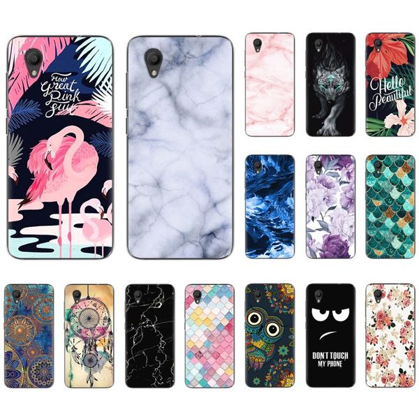 

tpu silicone back phone cover for alcatel 1/ 5033d/ 5033x/ 5033y 6-inch fashionable colorful painted phone case