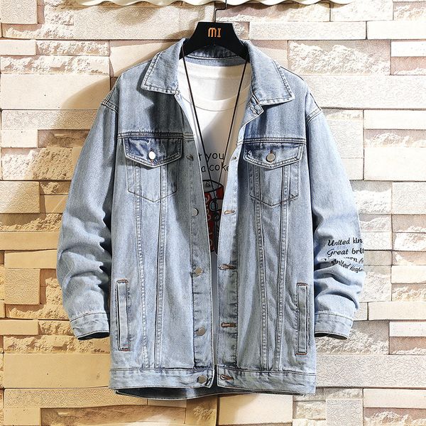 

2021 new male jeans autumn spring fashion black jackets outward clothes oversize sxqf, Black;brown