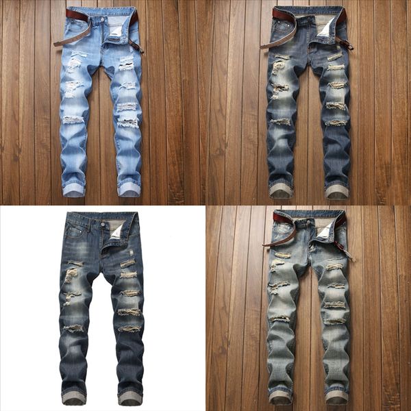 

vaph7 stretch jeans hole мужчин мужчина джин роскошные джинсы wild streetwear брюки мужские повседневные джинсы джинсовые черные комбинезоны, Black