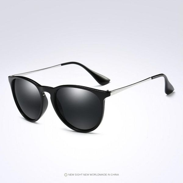 

100% polarized sunglasses women vintage cat eye sun glasses alloy frame polaroid lens eyewear for female uv400, White;black